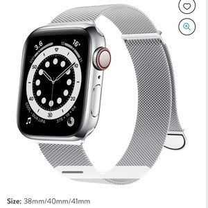 Stainless steel woven Apple Watch band